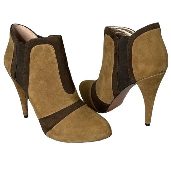 BGBGENERATION 2 Tone Brown Laddies Leather Booties Hidden 1/2” Platform Size 10 - Picture 14 of 14